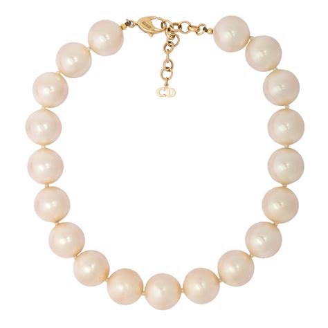 dior pearl necklace|vintage christian dior pearl necklace.